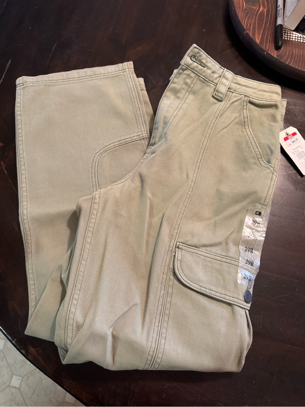 Billabong Sage Green Cargo Pants - Picture 13 of 16